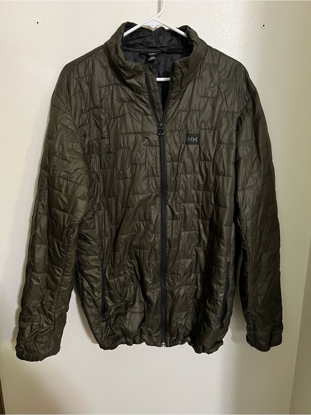HELLY HANSEN‎ Lifaloft Lightweight Packable Water Resistant Insulated Coat Green